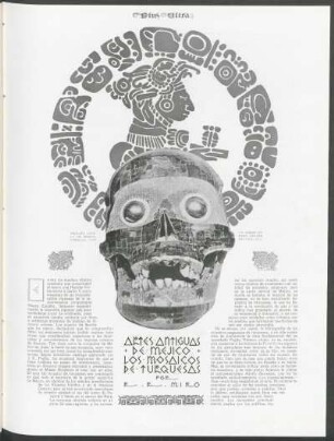 Artes antiguas de Méjico - Los mosaicos de turquesas