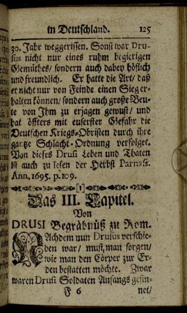 Das III. Capitel. Von Drusi Begräbnüß zu Rom.