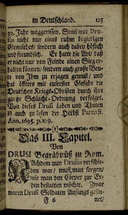 Das III. Capitel. Von Drusi Begräbnüß zu Rom.