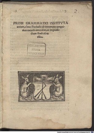 Probi Grammatici Instituta artium