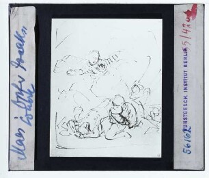 Maes, Vorbereitungszeichnung zu Isaakopfer (Louvre/dessins RF 4686)