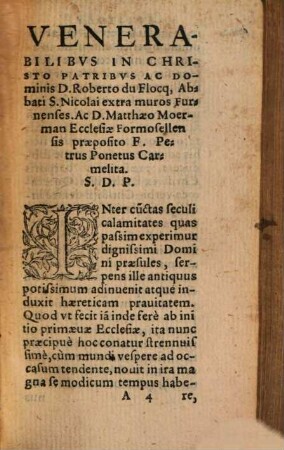 Petri Poneti Propugnaculum christiani dogmatis de vera et corporali praesentia corporis Christi in sacramento Eucharistiae