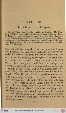 The Choice of Draupadi