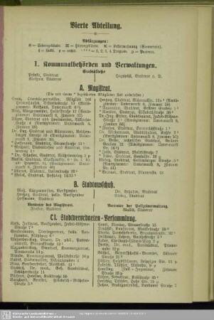 1. Kommunalbehörden und Verwaltungen