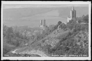 Saaleck. Burgruine Saaleck und Rudelsburg