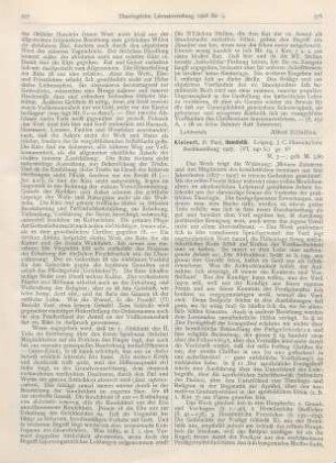 278-281 [Rezension] Kleinert, Paul, Homiletik
