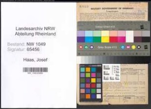 Entnazifizierung Josef Haas , geb. 28.08.1911 (Bauunternehmer)