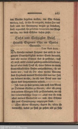 Sechs und sechzigster Brief