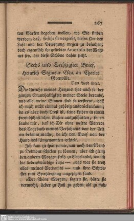 Sechs und sechzigster Brief