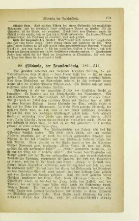 90. Chlodwig, der Frankenkönig. 481-511