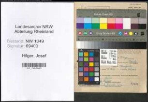 Entnazifizierung Josef Hilger , geb. 22.09.1907 (Maurer)
