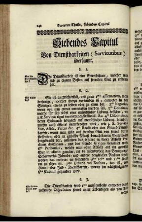 Siebendes Capitul - Eilftes Capitul