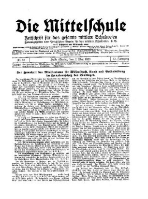 Der Haushalt des Ministeriums für Wissenschaft, Kunst und Volksbildung im Hauptausschuß des Landtages