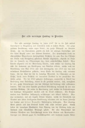 Der erste vereinigte Landtag in Preußen