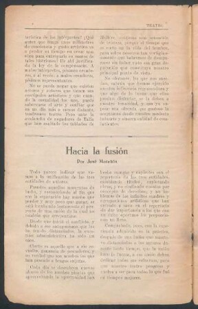 Hacia la fusión