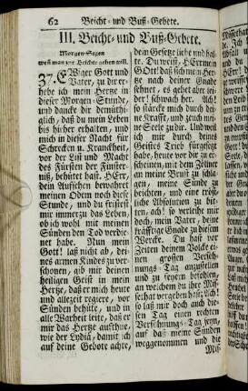 III. Beicht- und Buß-Gebete.
