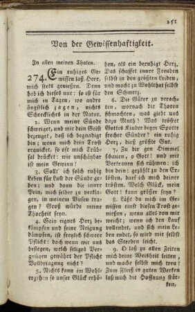 Von der Gewissenhaftigkeit.