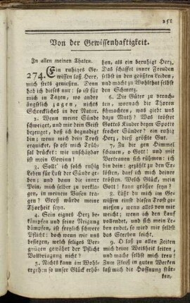 Von der Gewissenhaftigkeit.