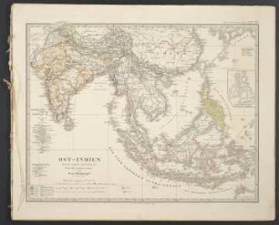 Ost-Indien Mit Den Inseln [Hand-Atlas über alle Theile der Erde nach dem neuesten Zustande und über das Weltgebäude]