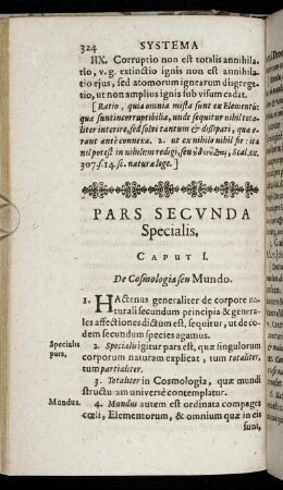Pars Secunda Specialis.