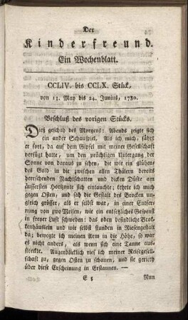 CCLIV. bis CCLX. Stück, von 13. May bis 24. Junius, 1780