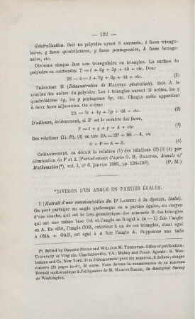 DIVISI0N D'UN ANGLE EN PARTIES ÉGALES.