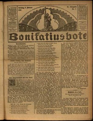Ausgabe vom Sonntag, den 03. Februar 1924.