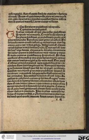 Qui sint plures predestinati vel reprobi. Capitulum decimumquintum.