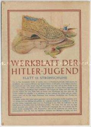 Anleitung zur Herstellung von Schuhen aus Stroh