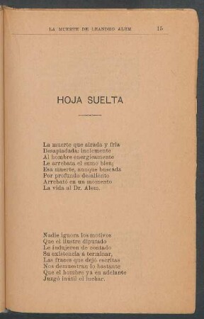 Hoja suelta
