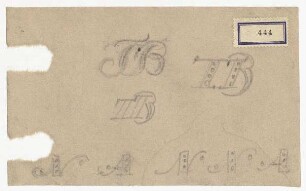 Monogrammskizzen : Grafische Gestaltung der Initialen T B
