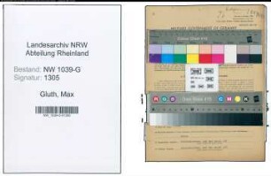 Entnazifizierung Max Gluth , geb. 01.01.1901 (Schlosser)