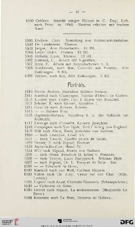 Porträts (Nr. 1510-1650)