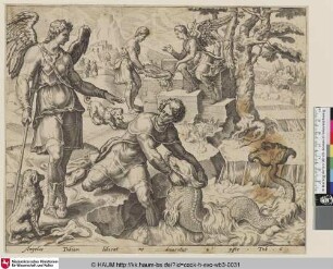 [Tobias Catching the Fish in the River Tigris; Tobias fängt den Fisch im Fluss Tigris]