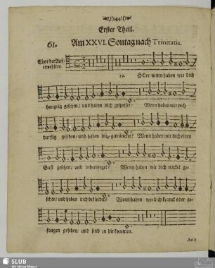 61. Am XXVI. Sontag nach Trinitatis: Kommet her ihr Gesegneten
