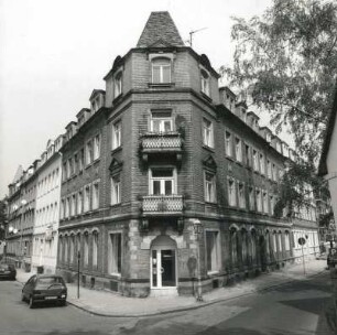 Dresden-Trachau, Henricistraße 3/Ecke Teichstraße. Wohnhaus (um 1900). Eckansicht