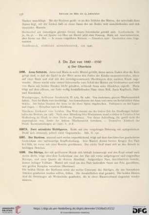 2. Die Zeit von 1460 - 1530