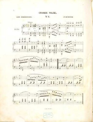 Les émeraudes : pour piano ; op. 128, 1. Grande valse brillante