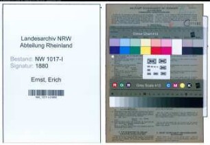 Entnazifizierung Erich Ernst , geb. 13.08.1899 (Verwaltungsangestellter)