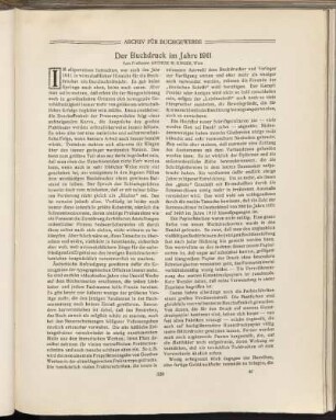 Der Buchdruck im Jahre 1911