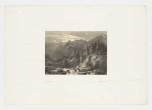 Berglandschaft mit Bach und Tannen, Blatt 43 der Folge "Werke"