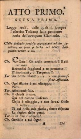 Il trionfo di Clelia : Dramma per musica