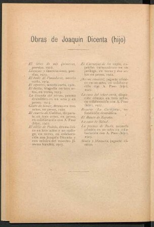 Obras de Antonio Paso (hijo)
