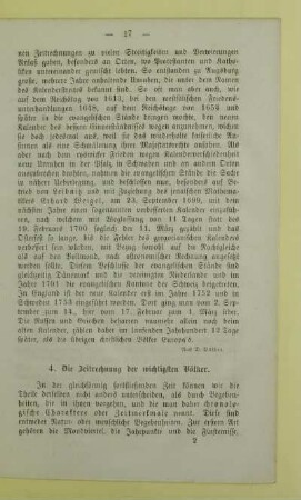 4. Die Zeitrechnung der wichtigsten Völker