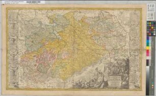 Kurfürstentum Sachsen und Herzogtümer: Ducatus Electoratus et Principatus Ducum Saxoniae prout illorum conditio hodierna est. Tab. I. Geographice consignati per Phil. Henr. et Frid. Zollmann in lucem prolati ab Homannianis Heredibus Geographis Norib. MDCCXXXI