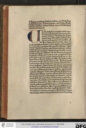 Incipit tractatus secundus eiusdem qui est de statu ecclesiasticorum.
