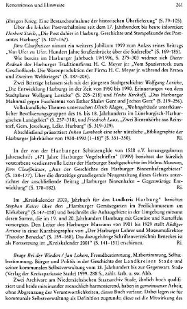 Beiträge zur bremischen Geschichte, Festschrift für Hartmut Müller, hrsg. von Adolf E. Hofmeister, (Veröffentlichungen aus dem Staatsarchiv der Freien Hansestadt Bremen, 62) : Bremen, Selbstverl. des Staatsarchivs Bremen, 1998