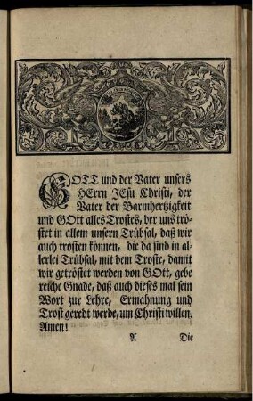 Gedächtniß-Predigt