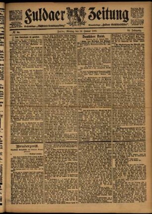 Ausgabe vom Montag, den 30. Januar 1905.