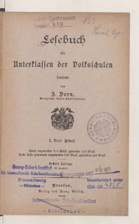 Teil 1, [Schülerband]: Fibel